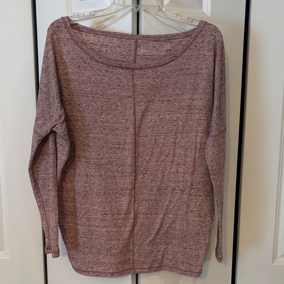 Athleta Tops - Athleta Women's Heathered Mauve Long Sleeve Top